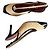 Décolleté slingback Chanel in camoscio beige e vernice nera Nero