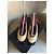 Décolleté slingback Chanel in camoscio beige e vernice nera Nero - vista 10