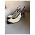 Décolleté slingback Chanel in camoscio beige e vernice nera Nero - vista 9
