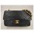 Chanel Shoulder Suede Patchwork Medium Negro - vista 3