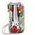 Borsa a tracolla con catena Christian Louboutin con stampa botanica e borchie Spike Bianco Multicolore - vista 3