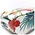 Borsa a tracolla con catena Christian Louboutin con stampa botanica e borchie Spike Bianco Multicolore - vista 5