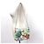 Borsa a tracolla con catena Christian Louboutin con stampa botanica e borchie Spike Bianco Multicolore - vista 9