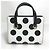 Bolsa Mini 2-Way de Bolinhas Dolce & Gabbana Preto Branco Vermelho - vista 2
