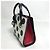 Bolsa Mini 2-Way de Bolinhas Dolce & Gabbana Preto Branco Vermelho - vista 3