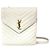 Autre Marque Porte-téléphone Saint Laurent Classic Monogram en cuir embossé crocodile Beige