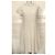 Cacharel Cream Wool Openwork Polka Dot Dress - view 10