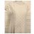 Cacharel Cream Wool Openwork Polka Dot Dress - view 11