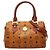 MCM Visetos Monogram Handtasche Braun