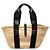 Bolso Cesta Medium Logo Chloé Negro Beige