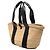 Bolso Cesta Medium Logo Chloé Negro Beige - vista 2