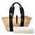 Bolso Cesta Medium Logo Chloé Negro Beige - vista 8