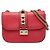Valentino Rockstud Schultertasche mit Kette Pink