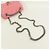 Borsa a tracolla Balenciaga Hourglass Chain in pelle Medium Rosa - vista 5