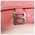 Borsa a tracolla Balenciaga Hourglass Chain in pelle Medium Rosa - vista 7