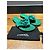 Chanel Sandali Thong Camelia in Camoscio Verde - vista 11