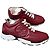 Chanel Sneakers in pelle bordeaux con logo CC Rosso