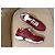 Chanel Sneakers in pelle bordeaux con logo CC Rosso - vista 13
