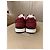 Chanel Sneakers in pelle bordeaux con logo CC Rosso - vista 4