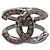 Anillo Chanel Coco Mark con pedrería Metálico