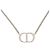 Collana Christian Dior CD Logo in Argento Sterling 925 - vista 2