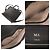 Borsa Tote Valextra V-Line in pelle nera Nero - vista 7