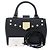 Borsa a mano 2-Way in pelle nera Jimmy Choo Rocket Studs Nero - vista 2