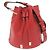 Borsa a secchiello Christian Louboutin BY MY SIDE Rosso