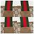 Borsa a spalla tote Gucci Marrone Rosso Beige Verde - vista 10