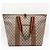 Borsa a spalla tote Gucci Marrone Rosso Beige Verde - vista 3