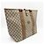 Borsa a spalla tote Gucci Marrone Rosso Beige Verde - vista 4