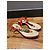 Sandali Thong Chanel in Pelle Verniciata Rossa a Monete Rosso - vista 4