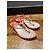 Chanel Sandali Thong in Pelle Verniciata Corallo Logo CC - vista 2