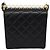 Clutch de aba Chanel Chic Pearls com corrente em pele de cordeiro acolchoada Mini Preto - vista 2