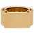 Bottega Veneta Anello Bolted in Argento Placcato Oro D'oro