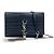 Autre Marque Saint Laurent Kate Crystal Embellished Patent Toy Blu navy