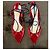 Autre Marque Rote Samt-High-Heels - Ansicht 3