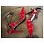 Autre Marque Rote Samt-High-Heels - Ansicht 4