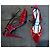 Autre Marque Rote Samt-High-Heels - Ansicht 5