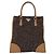 Borsa PRADA Tweed Brown Silver Auth 202875A Marrone Argento - vista 13