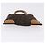Borsa PRADA Tweed Brown Silver Auth 202875A Marrone Argento - vista 5