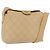 Borsa a tracolla CHANEL Matelasse in pelle d'agnello beige con CC dorato Auth 200437A D'oro