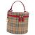 Burberrys Nova Check Vanity Handtasche aus Canvas Beige Gold authentisch 200575V Golden
