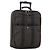 Hermès HERMES Her Line Suitcase Canvas Gray Silver Auth 202265 Castaño Plata