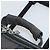 Hermès HERMES Her Line Suitcase Canvas Gray Silver Auth 202265 Castaño Plata - vista 10