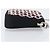Borsa a tracolla Miu Miu Sassy Chain Raso Nero Argento Auth 200582M - vista 3