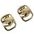 Orecchini Salvatore Ferragamo Vala Metal Gold Tone Auth SW2866