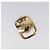 Orecchini Salvatore Ferragamo Vala Metal Gold Tone Auth SW2866 - vista 6