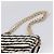 Borsa CHANEL Chain Matelasse 25 in jersey di cotone Nero Bianco gold CC Auth 202910SM D'oro - vista 14