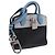 LOUIS VUITTON City Steamer Bag Charm Leather Black Silver LV Auth 202015 Nero Argento